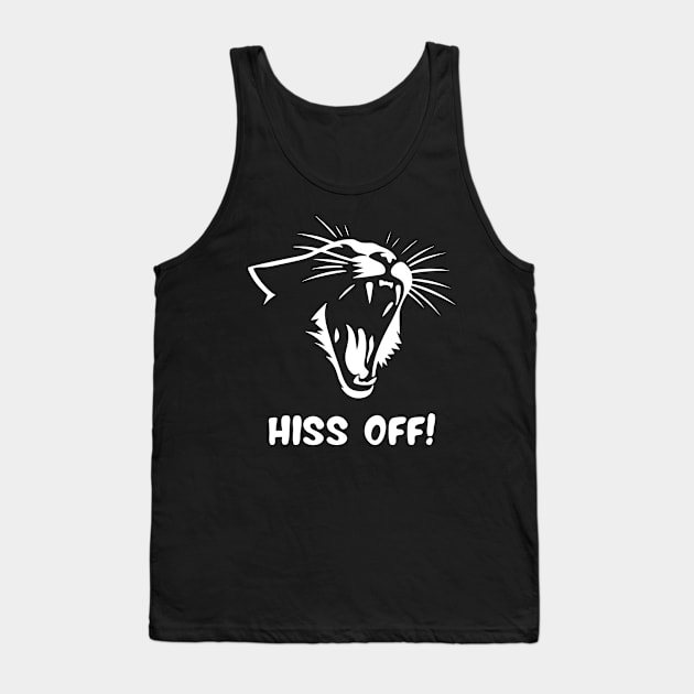 Hiss off! Cat Tank Top by Batshirt